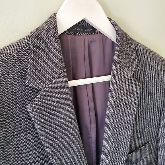 Lauren Ralph Lauren 42R Charcoal Old Money Academia 100% Wool Tweed Blazer - Picture 5 of 13